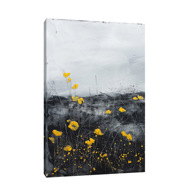 Umetnička slika ​Žuti cvetovi na platnu - NS Canvas Shop