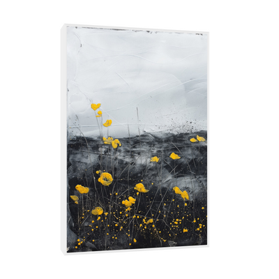Umetnička slika ​Žuti cvetovi na platnu - NS Canvas Shop