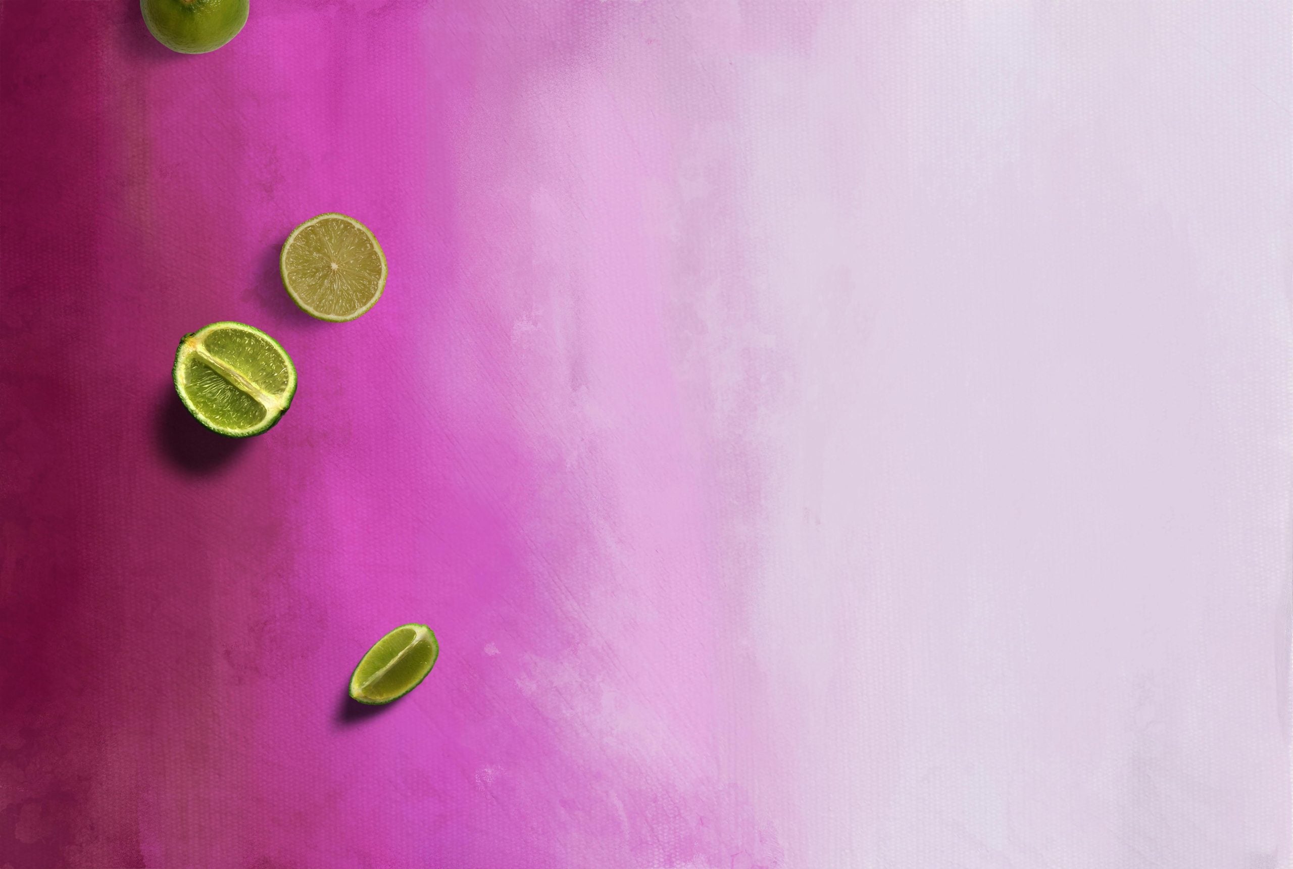 Umetnička slika ​Gradient magenta brushstroke na platnu - NS Canvas Shop