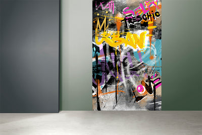 Umetnička slika ​Graffiti Wall Backdrop na platnu - NS Canvas Shop