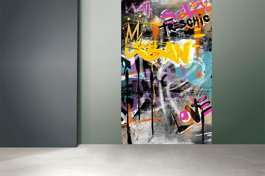 Umetnička slika ​Graffiti Wall Backdrop na platnu - NS Canvas Shop