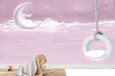 Umetnička slika ​Pink clouds, kids photography na platnu - NS Canvas Shop