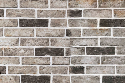 Umetnička slika ​Grey and brown brick wall na platnu - NS Canvas Shop